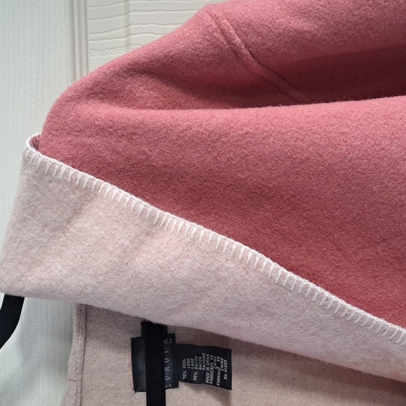 Boutique Europa Wool Blend Pink Cozy Comfy Lagenlook Hooded Jacket Coat - Picture 3 of 12